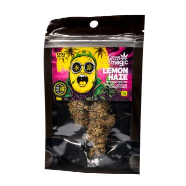 GREEN MAGIC ΠΡΟΙΟΝ ΚΑΝΑΒΗΣ ΣΕ ΣΑΚΟΥΛΑΚΙ 2G LEMON HAZE (70% CBD/30%CBG)