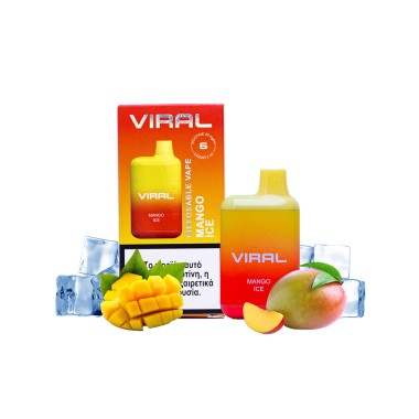 VIRAL ΗΛΕΚΤΡΟΝΙΚΟ ΤΣΙΓΑΡΟ MANGO ICE 2ML (600 PUFFS) Nicotine 20mg/ml