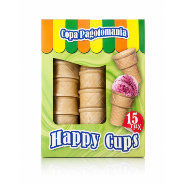 COPA PAGOTOMANIA ΚΟΥΠΑΚΙΑ ΠΑΓΩΤΟΥ HAPPY CUPS 80gr 15TEM