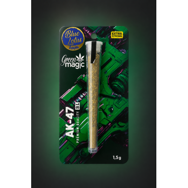 GREEN MAGIC ΠΡΟΙΟΝ ΜΠΛΕ ΛΩΤΟΥ ΕΤΟΙΜΟ ΤΣΙΓΑΡΟ 1,5G AK-47 (100% BLUE LOTUS)
