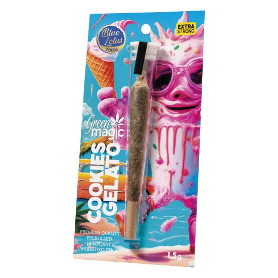GREEN MAGIC ΠΡΟΙΟΝ ΜΠΛΕ ΛΩΤΟΥ ΕΤΟΙΜΟ ΤΣΙΓΑΡΟ 1,5G COOKIES GELATO (100% BLUE