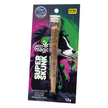 GREEN MAGIC ΠΡΟΙΟΝ ΜΠΛΕ ΛΩΤΟΥ ΕΤΟΙΜΟ ΤΣΙΓΑΡΟ 1,5G SUPER SKUNK (100% BLUE LO