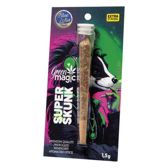 GREEN MAGIC ΠΡΟΙΟΝ ΜΠΛΕ ΛΩΤΟΥ ΕΤΟΙΜΟ ΤΣΙΓΑΡΟ 1,5G SUPER SKUNK (100% BLUE LO