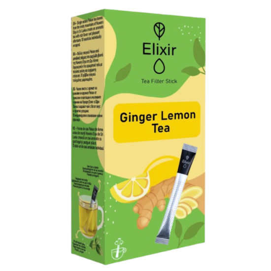 ELIXIR ΤΣΑΙ GINGER LEMON 10 ΡΑΒΔΟΙ ΤΣΑΓΙΟΥ 20gr