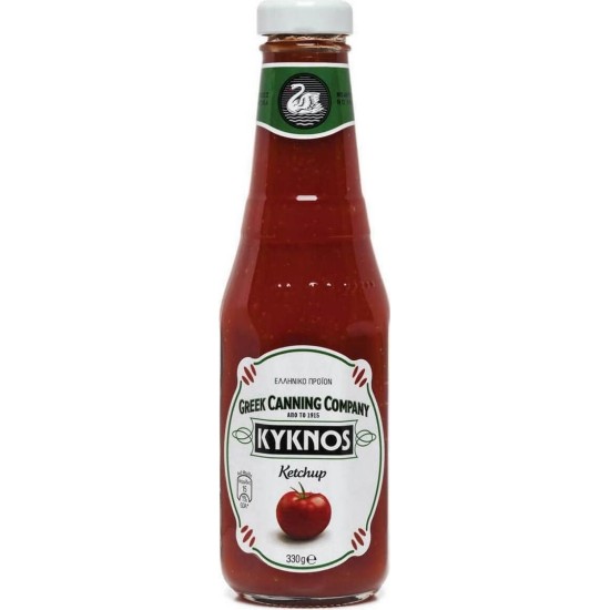 KYKNOS KETCHUP CLASSIC 330GR ΓΥΑΛΙΝΗ ΣΥΣΚΕΥΑΣΙΑ