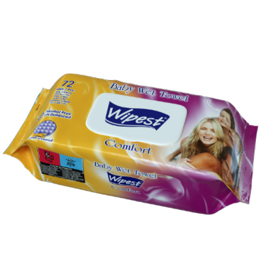 WIPEST ΜΩΡΟΜΑΝΤΗΛΑ 72PCS COMFORT (ΜΕ ΚΑΠΑΚΙ)