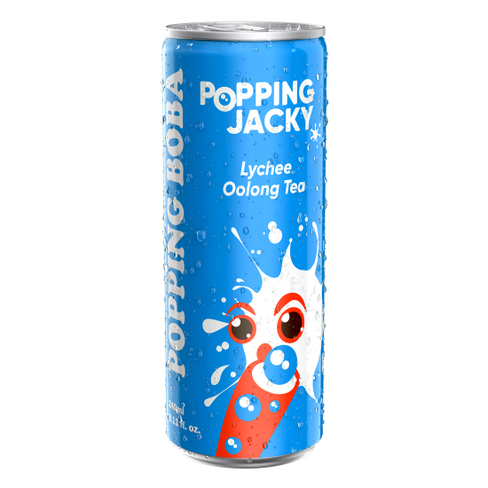 POPPING JACKY BOBA TEA 240ml OOLONG ΤΣΑΙ - LYCHEE FRUIT