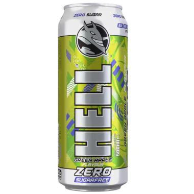 HELL 500ml GREEN APPLE ZERO