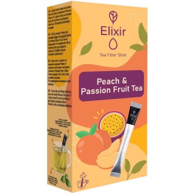 ELIXIR ΡΑΒΔΟΙ ΤΣΑΓΙΟΥ 10X20gr PEACH & PASSION FRUIT