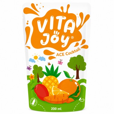 VITA JOY ΠΑΙΔΙΚΟΣ ΧΥΜΟΣ 200ml ACE COCKTAIL ΠΟΛΛΑ ΦΡΟΥΤΑ (ΧΩΡΙΣ ΣΥΝΤΗΡΗΤΙΚΑ)