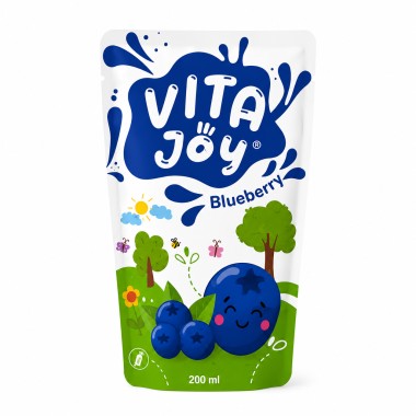 VITA JOY ΠΑΙΔΙΚΟΣ ΧΥΜΟΣ 200ml BLUEBERRY (ΧΩΡΙΣ ΣΥΝΤΗΡΗΤΙΚΑ)