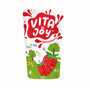 VITA JOY ΠΑΙΔΙΚΟΣ ΧΥΜΟΣ 200ml STRAWBERRY (ΧΩΡΙΣ ΣΥΝΤΗΡΗΤΙΚΑ)