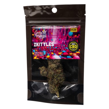 GREEN MAGIC ΠΡΟΙΟΝ ΚΑΝΑΒΗΣ ΣΕ ΣΑΚΟΥΛΑΚΙ 2G ZKITTLES (100% CBD)