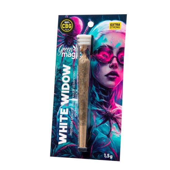 GREEN MAGIC ΠΡΟΙΟΝ ΚΑΝΑΒΗΣ ΕΤΟΙΜΟ ΤΣΙΓΑΡΟ 1,5G WHITE WIDOW (100% CBG)