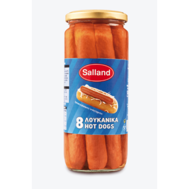 SALLAND HOT DOGS 8TMX 520GR SALLAND HOT DOGS 8TMX 520GR