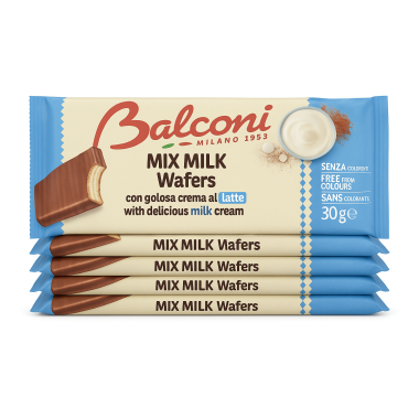 BALCONI WAFERS MILK CREAM AL LATE 5x30gr