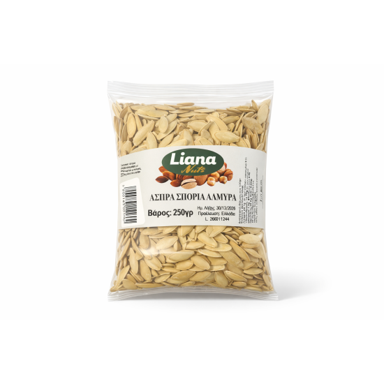 LIANA NUTS ΑΣΠΡΑ ΣΠΟΡΙΑ ΑΛΜΥΡΑ 250gr