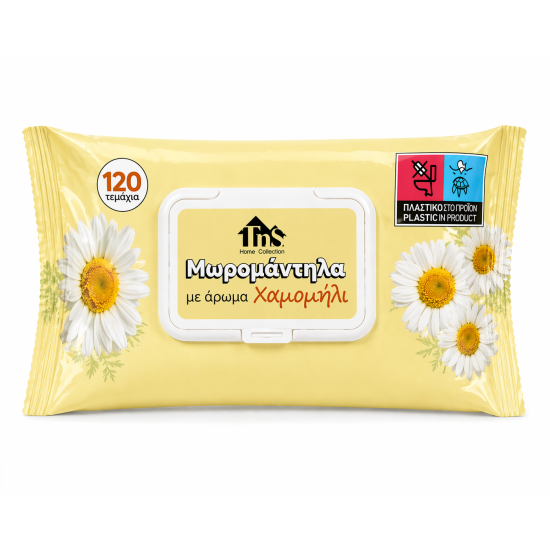 TNS HOME ΜΩΡΟΜΑΝΤΗΛΑ CHAMOMILEΜΕ ΚΑΠΑΚΙ 120ΤΕΜ