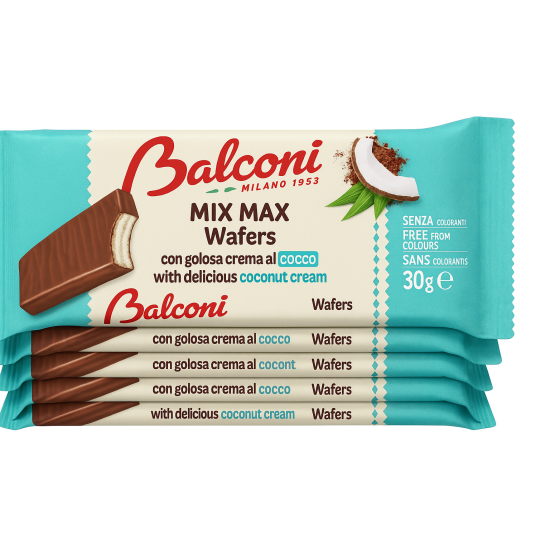 BALCONI WAFERS ΜΕ ΚΡΕΜΑ ΚΑΡΥΔΑΣ 5x30gr