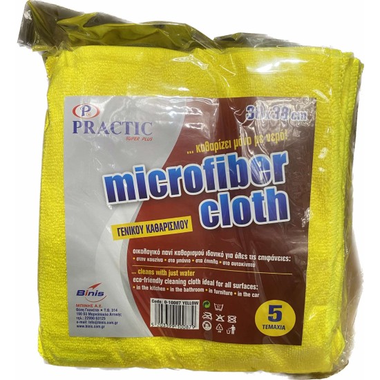 PRACTIC MICROFIBER ΠΑΝΙ (ΜΙΚΡΟΙΝΕΣ)38Χ38 5 ΤΕΜΑΧΙΩΝ