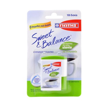 ΓΙΩΤΗΣ SWEET & BALANCE ΓΛΥΚΑΝΤΙΚΟ 100 ΔΙΣΚΙΑ 6.5gr