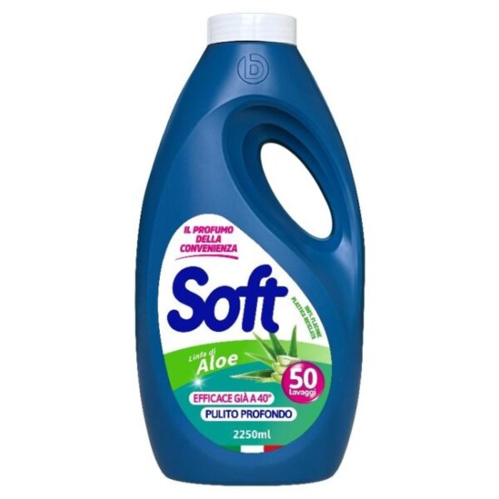 SOFT  ΥΓΡΟ ΠΛΥΝΤΗΡΙΟΥ  2,25lt, 50μεζ. ALOE VERA