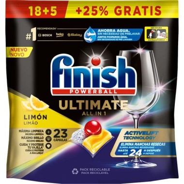 FINISH ΤΑΜΠΛΕΤΕΣ 23 ULTIMATE ALL IN 1 LEMON