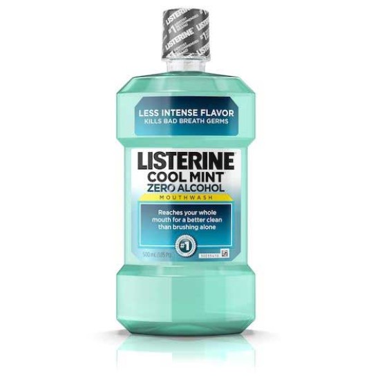 LISTERINE ΣΤΟΜΑΤΙΚΟ ΔΙΑΛΥΜΑ 500ml COOL MINT ZERO ALCOHOL