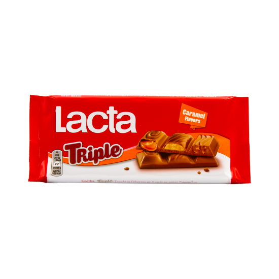 LACTA ΣΟΚΟΛΑΤΑ TRIPLE CARAMEL 90gr