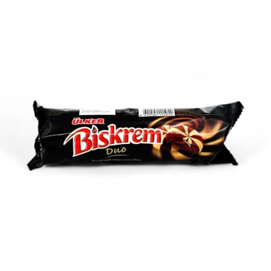 ULKER BISKREM DUO ΜΠΙΣΚΟΤΟ ΜΕ ΓΕΜΙΣΗ ΚΡΕΜΑ ΚΑΚΑΟ 130gr