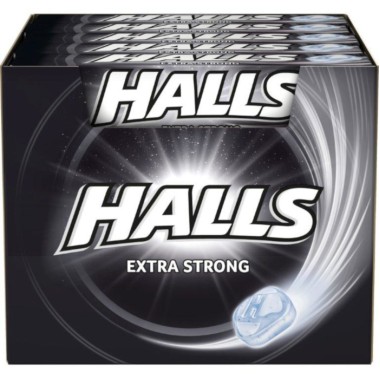 HALLS ΜΑΣΟΥΡΙ EXTRA STRONG (20*33,5gr)