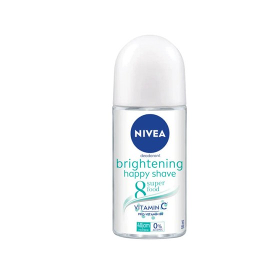 NIVEA ROLL ON 50ml EXTRA BRIGHT HAPPY SHAVE