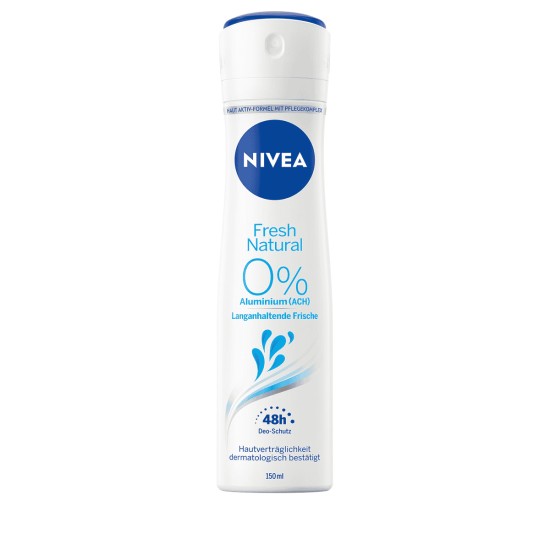 NIVEA BODY SPRAY WOMEN 150ml FRESH NATURAL 0% ALUMINIUM