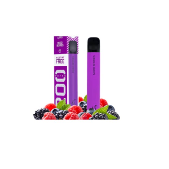 VAK ΗΛΕΚΤΡΟΝΙΚΟ ΤΣΙΓΑΡΟ (1200 PUFFS) MIXED BERRIES 3,2ML Nicotine FREE