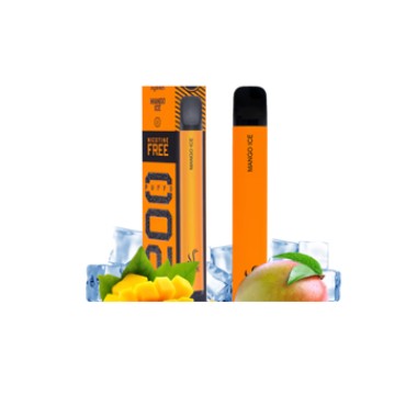 VAK ΗΛΕΚΤΡΟΝΙΚΟ ΤΣΙΓΑΡΟ (1200 PUFFS)  MANGO ICE 3,2ML Nicotine FREE