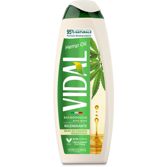 VIDAL ΑΦΡΟΛΟΥΤΡΟ 500ml HEMP OIL (ΚΡΕΜ)