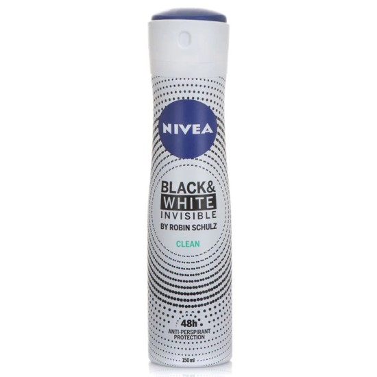 NIVEA BODY SPRAY WOMEN 150ml INVISINBE BLACK&WHITE FRESH