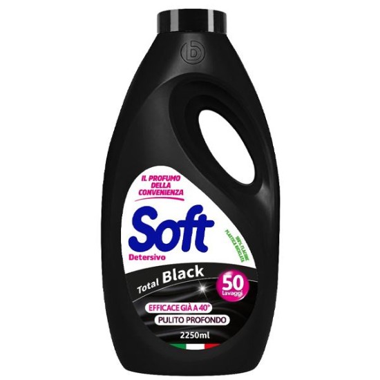 SOFT  ΥΓΡΟ ΠΛΥΝΤΗΡΙΟΥ  2,25lt, 50μεζ. TOTAL BLACK