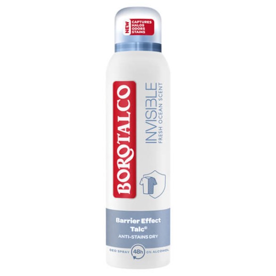 BOROTALCO BODY SPRAY 150ml INVISIBLE FRESH OCEAN