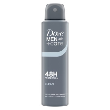 DOVE BODY SPRAY 150ml MEN CARE ADVANCED 48H CLEAN