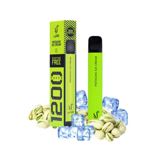 VAK ΗΛΕΚΤΡΟΝΙΚΟ ΤΣΙΓΑΡΟ (1200 PUFFS) PISTACHIO ICE CREAM 3,2ML Nicotine FRE