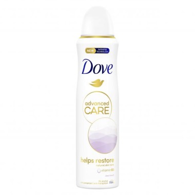 DOVE BODY SPRAY 150ml ADVANCE CARE HELPS RESTORE