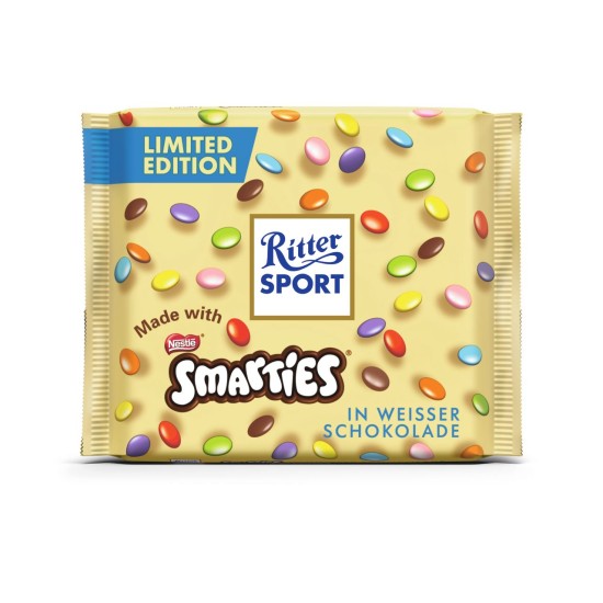 RITTER SPORT ΣΟΚΟΛΑΤΑ ΛΕΥΚΗ 100GR ΜΕ SMARTIES