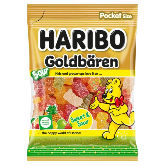 HARIBO ZAXΑΡΩΤΑ 80GR SOUR ΑΡΚΟΥΔΑΚΙΑ