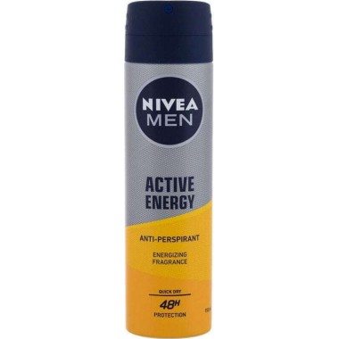 NIVEA BODY SPRAY MEN 150ml ACTIVE ENERGY