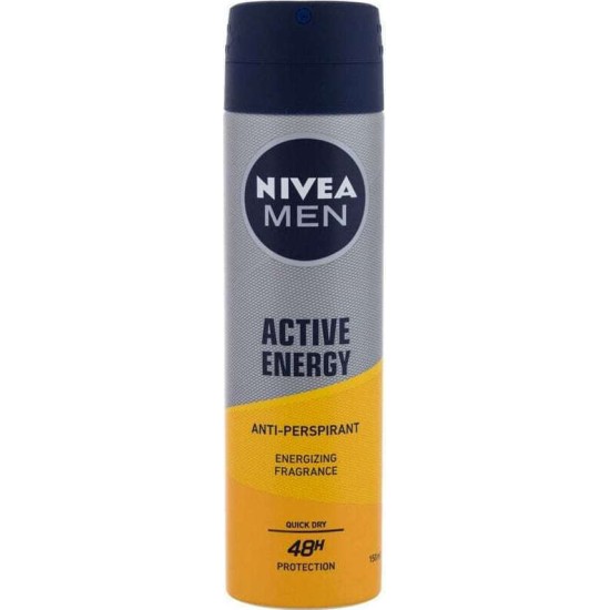 NIVEA BODY SPRAY MEN 150ml ACTIVE ENERGY