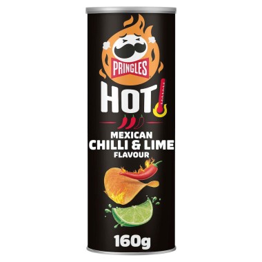 PRINGLES 160gr HOT MEXICAN CHILLI & LIME