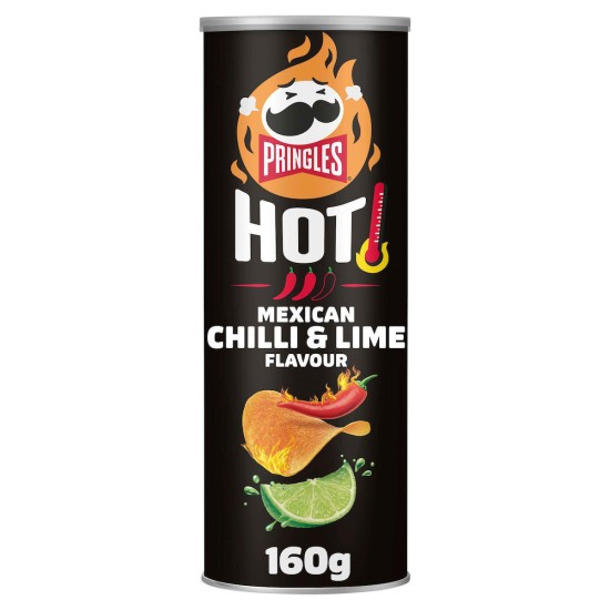 PRINGLES 160gr HOT MEXICAN CHILLI & LIME