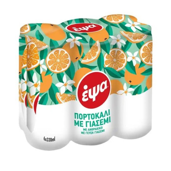 ΕΨΑ (6ΑΔΕΣ ΚΟΥΤΑΚΙ) ΠΟΡΤΟΚΑΛΙ ΜΕ ΓΙΑΣΕΜΙ 330ml