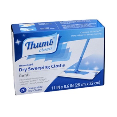 THUMB CLEAN 20 ΑΝΤ/ΚΤΙΚΑ ΠΑΝΑΚΙΑ ΓΙΑ ΣΥΣΤΗΜΑ ΚΑΘΑΡΙΣΜΟΥ ΠΑΤΩΜΑΤΟΣ (28Χ22CM)